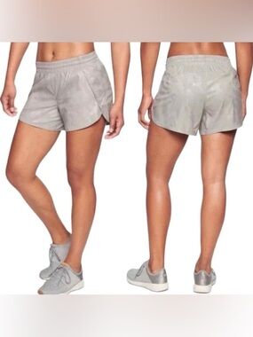ATHLETA Shiny Camo Racer Shorts Athletic Women's Small